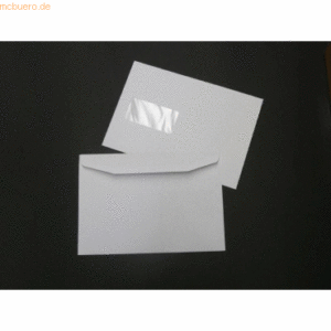Blanke Kuvertierhüllen 176x250mm (DIN B5) 80g/qm gummiert Fenster VE=5