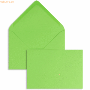 Blanke Briefumschläge 110x156mm 120g/qm gummiert VE=100 Stück grüner a