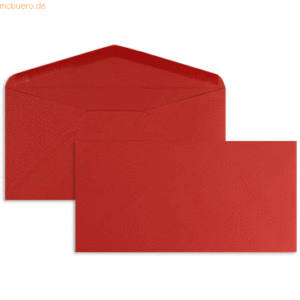 Blanke Briefumschläge DINlang 120g/qm gummiert VE=100 Stück kardinal