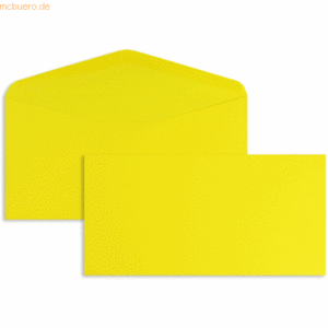 Blanke Briefumschläge DINlang 120g/qm gummiert VE=100 Stück butterblum