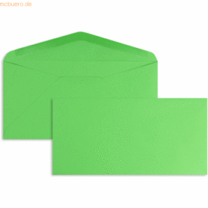 Blanke Briefumschläge DINlang 120g/qm gummiert VE=100 Stück smaragd