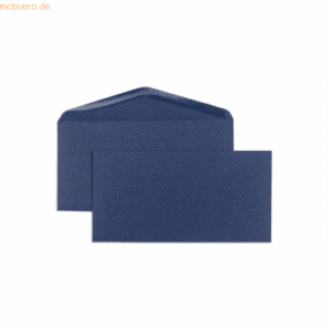 Blanke Briefumschläge DINlang 120g/qm gummiert VE=100 Stück nachtblau