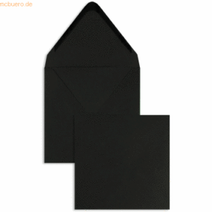 Blanke Briefumschläge 120x120mm 120g/qm gummiert VE=100 Stück schwarz