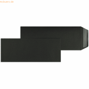 Blanke Versandtaschen 125x312mm 120g/qm gummiert VE=100 Stück schwarz