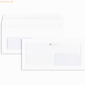 Blanke Werbefensterhüllen DIN C6/5 100g/qm haftklebend Sonderfenster V