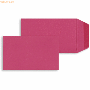 Blanke Versandtaschen 65x105mm 120g/qm gummiert VE=100 Stück fuchsia