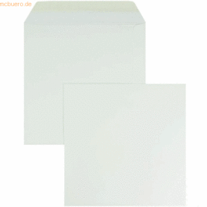 Blanke Briefumschläge 170x170mm 120g/qm gummiert VE=100 Stück biotop