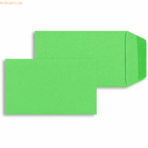 Blanke Versandtaschen 65x105mm 120g/qm gummiert VE=100 Stück smaragd