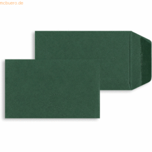 Blanke Versandtaschen 65x105mm 120g/qm gummiert VE=100 Stück tannengrü