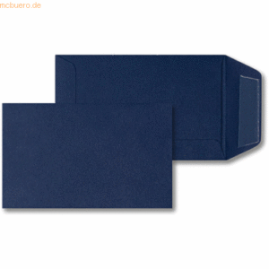 Blanke Versandtaschen 65x105mm 120g/qm gummiert VE=100 Stück nachtblau
