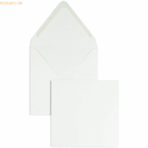 Blanke Briefumschläge 140x140mm 120g/qm gummiert VE=100 Stück schneewe