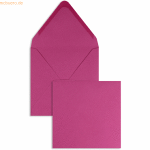 Blanke Briefumschläge 140x140mm 120g/qm gummiert VE=100 Stück magenta