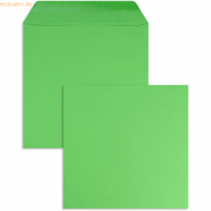 Blanke Briefumschläge 170x170mm 120g/qm gummiert VE=100 Stück smaragd
