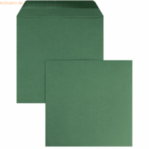 Blanke Briefumschläge 170x170mm 120g/qm gummiert VE=100 Stück tannengr