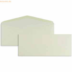 Blanke Briefumschläge 90x220mm 120g/qm gummiert VE=100 Stück glamour p