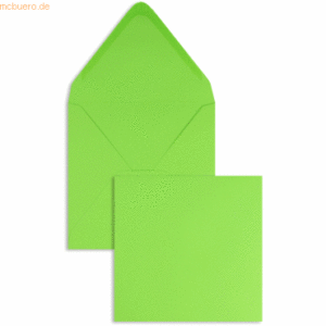 Blanke Briefumschläge 140x140mm 120g/qm gummiert VE=100 Stück grüner a