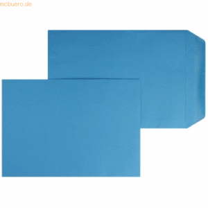 Blanke Versandtaschen 220x312mm 120g/qm gummiert VE=100 Stück azurblau