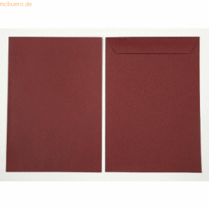 Blanke Versandtaschen 220x312mm 120g/qm gummiert VE=100 Stück weinrot