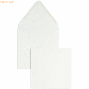 Blanke Briefumschläge 160x160mm 120g/qm gummiert VE=100 Stück glamour