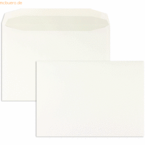 Blanke Kuvertierhüllen C4 120g/qm gummiert VE=250 Stück weiß