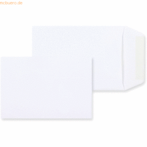 Blanke Versandtaschen C6 90g/qm gummiert VE=1000 Stück weiß