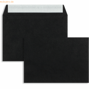 Blanke Briefumschläge C6 120g/qm haftklebend VE=100 Stück schwarz