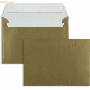 Blanke Briefumschläge C6 130g/qm haftklebend VE=100 Stück gold