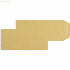 Blanke Versandtaschen 102x229mm 80g/qm gummiert VE=1000 Stück braun