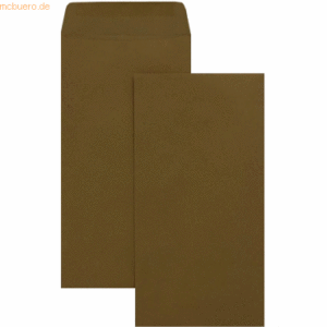 Blanke Versandtaschen 121x235mm 80g/qm gummiert VE=1000 Stück braun