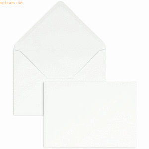 Blanke Briefumschläge 143x203mm 90g/qm gummiert VE=1000 Stück weiß
