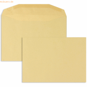 Blanke Kuvertierhüllen 155x220mm 80g/qm gummiert VE=500 Stück braun
