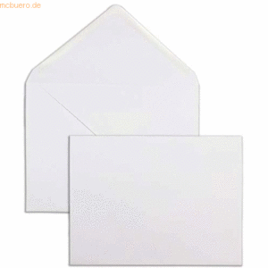 Blanke Briefumschläge 159x210mm 100g/qm gummiert VE=500 Stück weiß