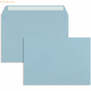 Blanke Briefumschläge C5 120g/qm haftklebend VE=100 Stück baby blau