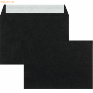 Blanke Briefumschläge C5 120g/qm haftklebend VE=100 Stück schwarz