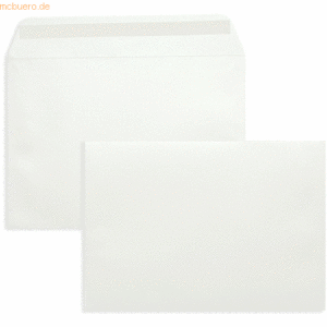 Blanke Briefumschläge C5 120g/qm haftklebend VE=100 Stück alpinweiß