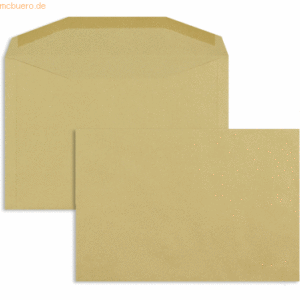 Blanke Kuvertierhüllen 162x235mm 80g/qm gummiert VE=500 Stück braun