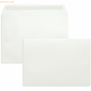 Blanke Briefumschläge C4 120g/qm haftklebend VE=100 Stück alpinweiß
