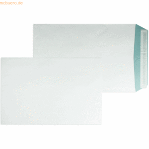 Blanke Versandtaschen B4 140g/qm haftklebend VE=250 Stück weiß/blau