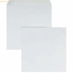 Blanke Briefumschläge 330x330mm 120g/qm haftklebend VE=250 Stück weiß