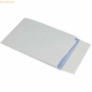 Blanke Faltentaschen 254x381x25mm 140g/qm haftklebend VE=125 Stück wei