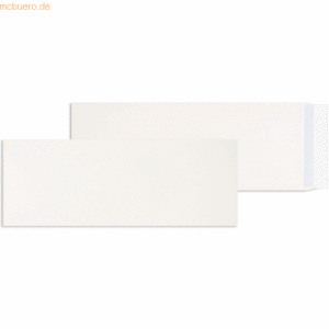 Blanke Versandtaschen 162x430mm 120g/qm haftklebend VE=250 Stück weiß