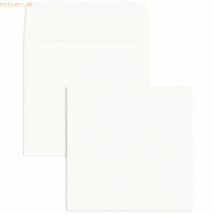 Blanke Briefumschläge 170x170mm 120g/qm haftklebend VE=100 Stück weiß