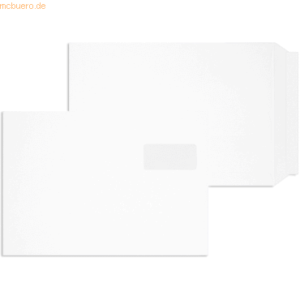 Blanke Versandtaschen B4 120g/qm HK Sonderfenster VE=250 Stück weiß