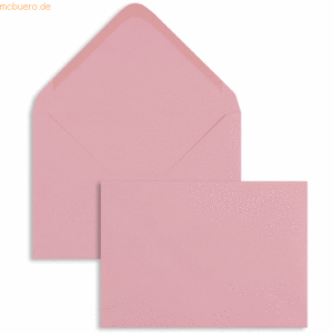 Blanke Briefumschläge C6 100g/qm gummiert VE=100 Stück rosa