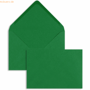 Blanke Briefumschläge C6 100g/qm gummiert VE=100 Stück dunkelgrün