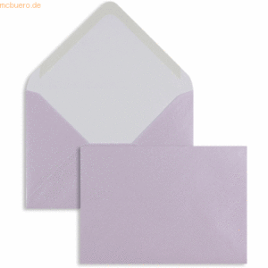 Blanke Briefumschläge C6 100g/qm gummiert VE=100 Stück lilac