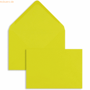 Blanke Briefumschläge C6 100g/qm gummiert VE=100 Stück gelb