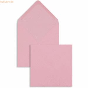 Blanke Briefumschläge 130x130mm 100g/qm gummiert VE=100 Stück rosa