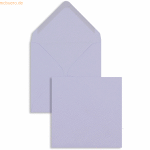 Blanke Briefumschläge 130x130mm 100g/qm gummiert VE=100 Stück lilac