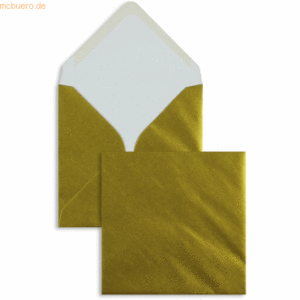 Blanke Briefumschläge 130x130mm 100g/qm gummiert VE=100 Stück gold